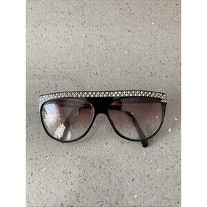 Vintage Stendhal S27-1C Eyeglasses Frames ONLY Black w Crystals Paris France